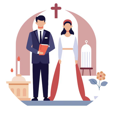 Christian Wedding Card